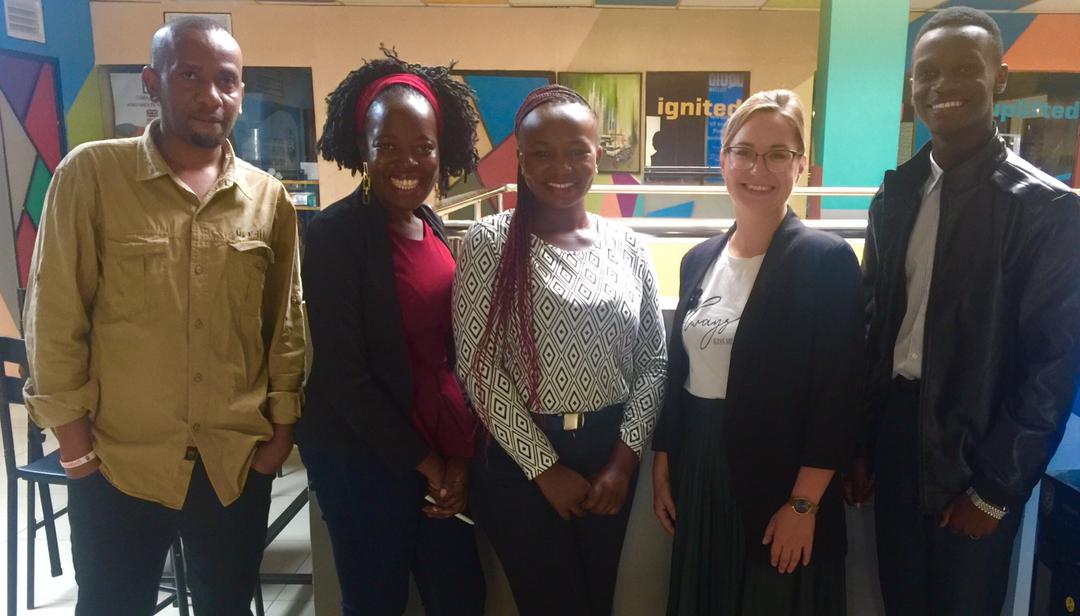 DW’s Roxana pays a courtesy visit to MFA team in Uganda